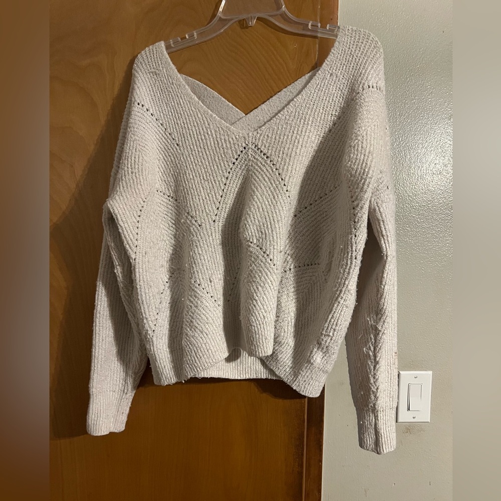 Oversized crop sweater